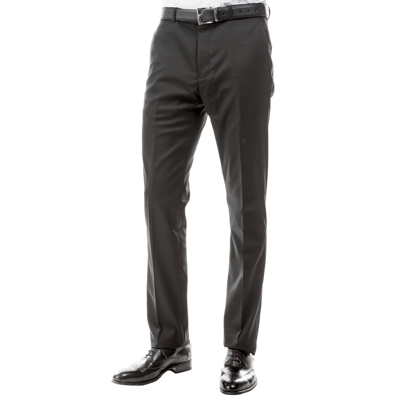 ZeGarie Men's Tailored Fit Suit Pants in Dark Grey for Sophisticated Social Event