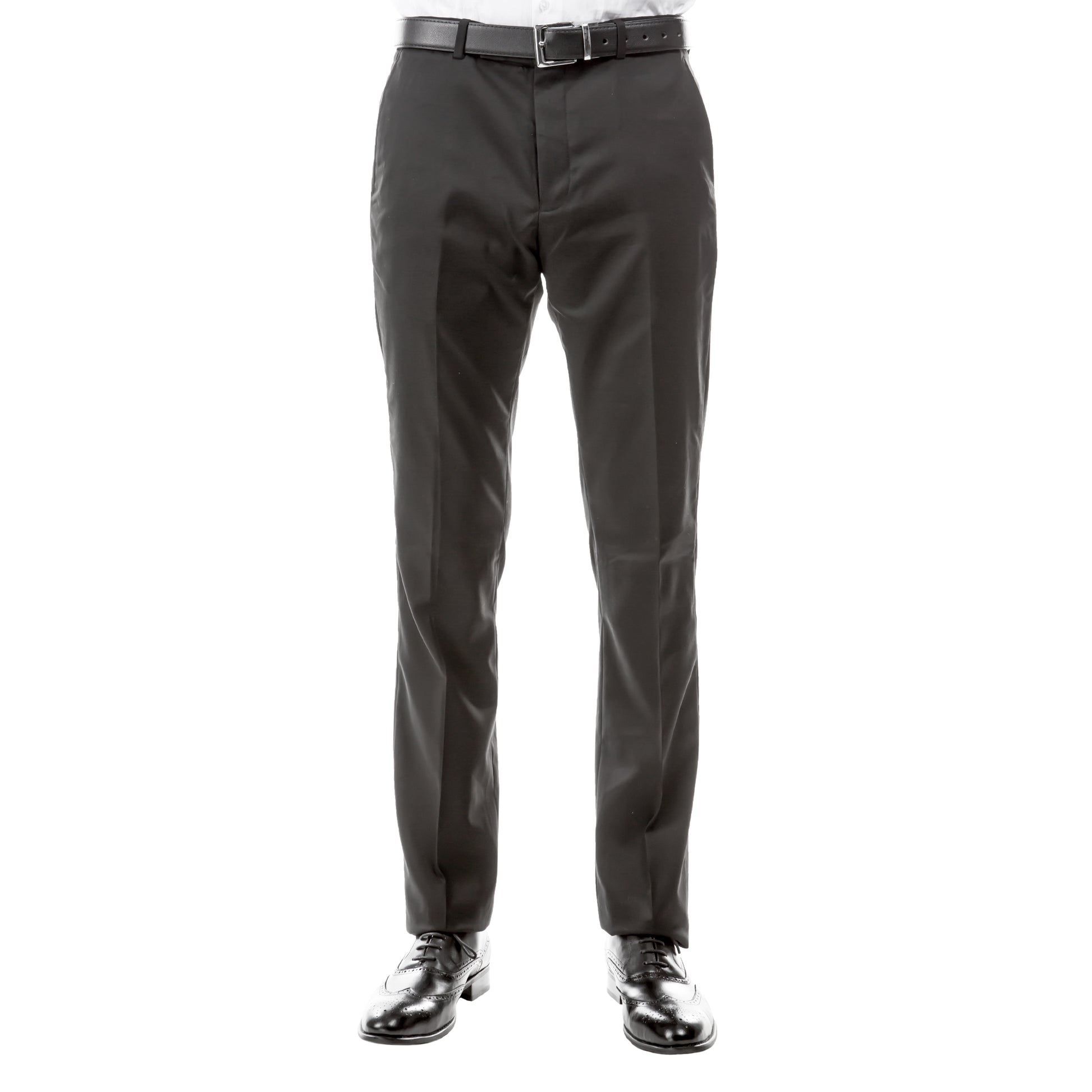 ZeGarie Men's Tailored Fit Suit Pants in Dark Grey for Sophisticated Social Event