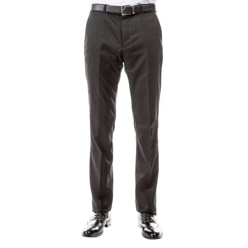 ZeGarie Men's Tailored Fit Suit Pants in Dark Grey for Sophisticated Social Event