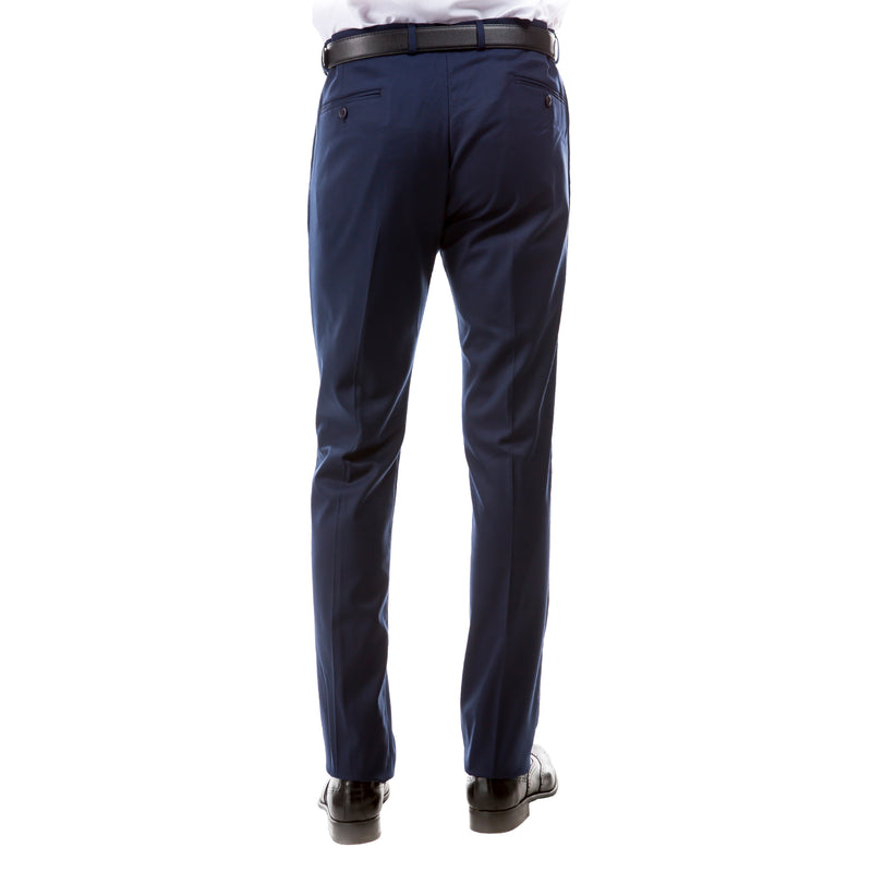 ZeGarie Men's Tailored Fit Suit Pants in Navy for Business Professional Settings