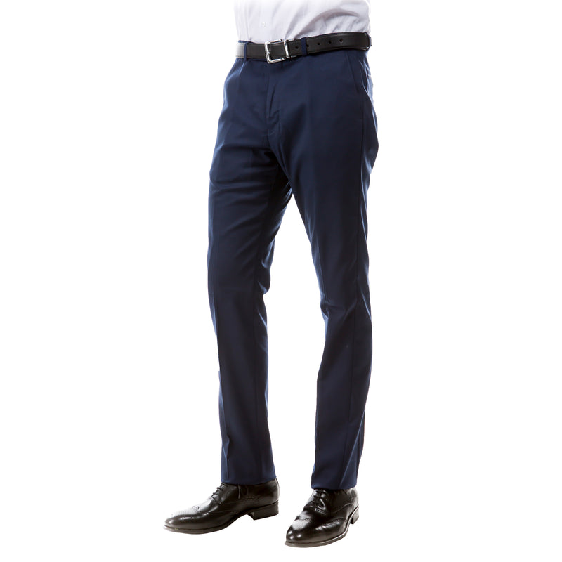 ZeGarie Men's Tailored Fit Suit Pants in Navy for Business Professional Settings