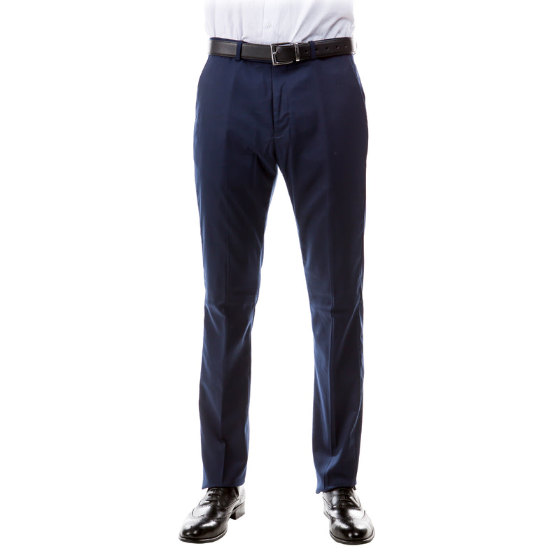 ZeGarie Men's Tailored Fit Suit Pants in Navy for Business Professional Settings