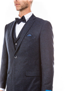 Sean Alexander Hybrid Fit Tweed Suit, Navy - Julinie