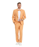 Tazio Skinny Fit Suit Shawl Collar, Tangerine