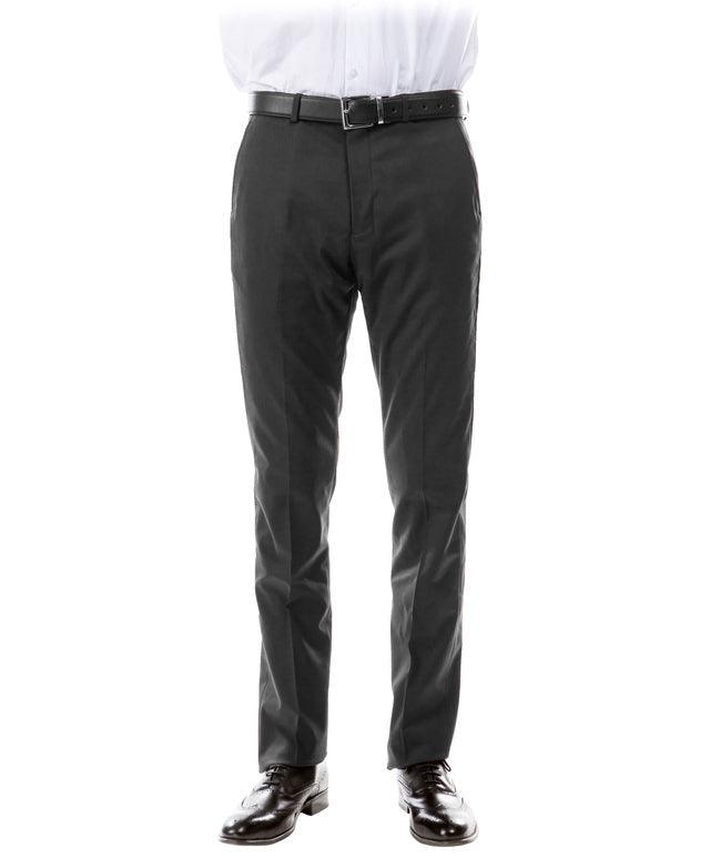 A picture of A Pair of Pants colored Gunpowder Grey from the Suits & Separates Collection By Zegarie (brand).
