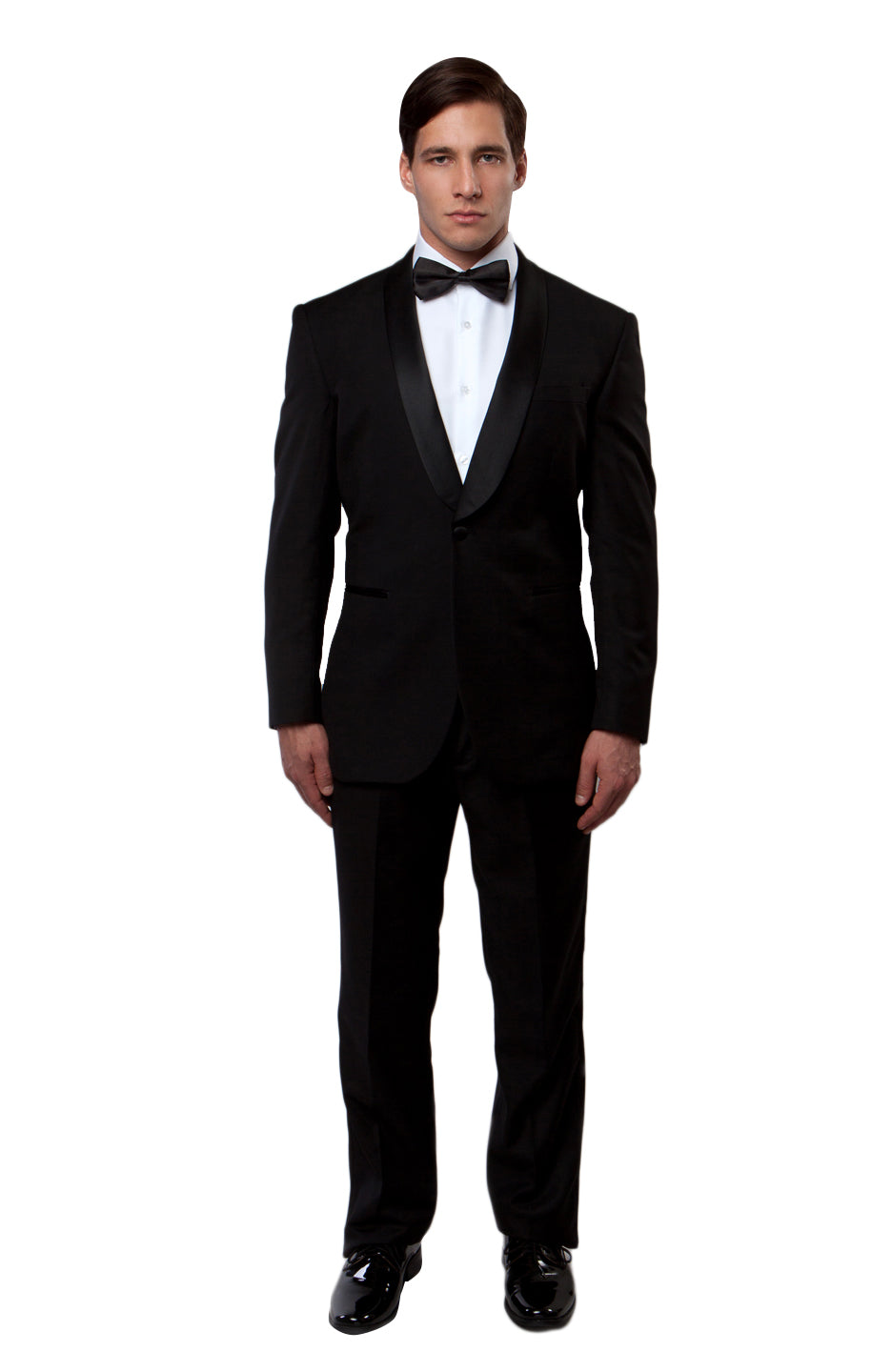 Peak Lapel Tuxedo Solid Slim Fit Prom Tuxedos MT146S