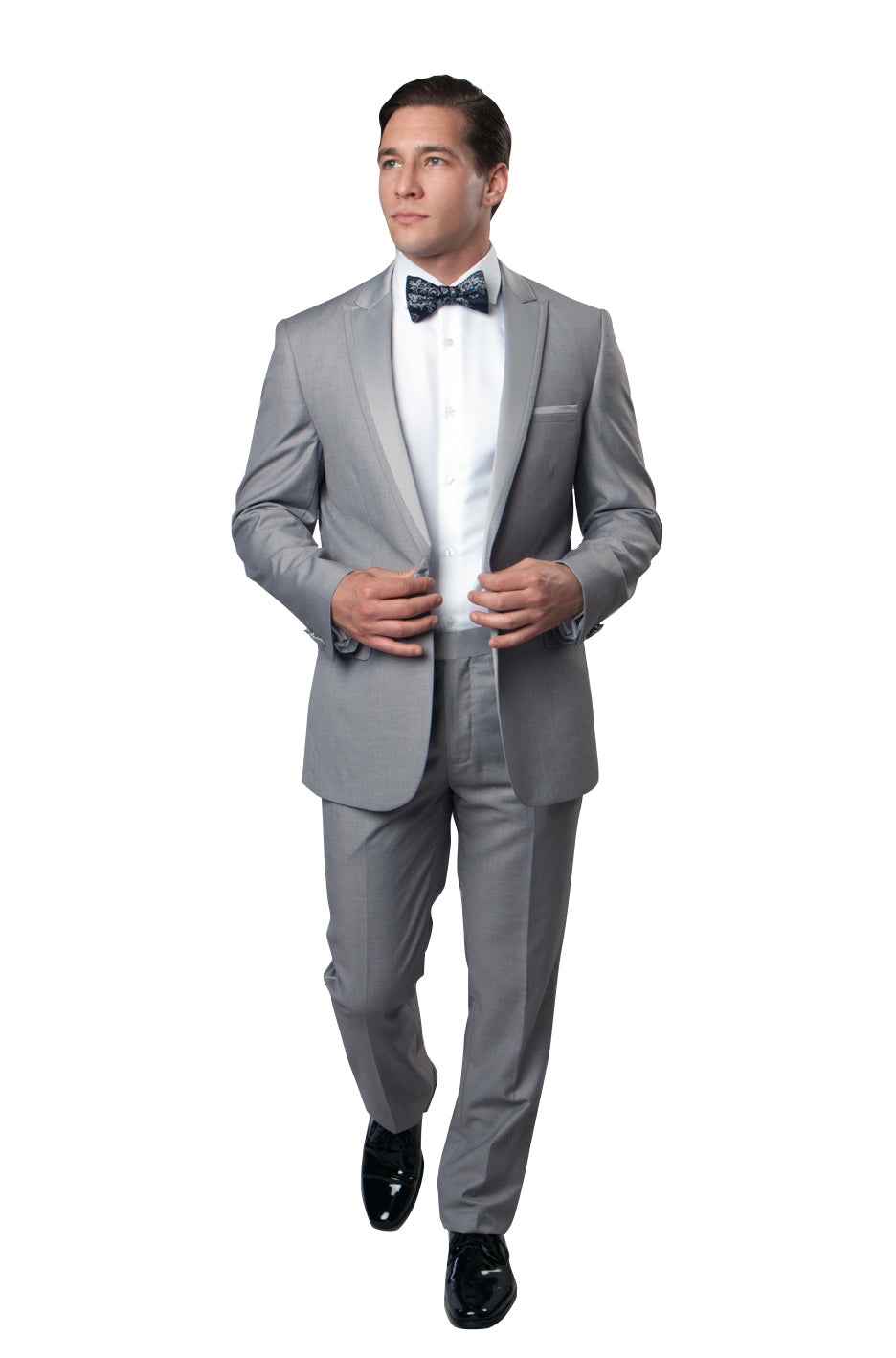 Peak Lapel Tuxedo Solid Slim Fit Prom Tuxedos MT187S