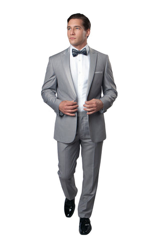 Peak Lapel Tuxedo Solid Slim Fit Prom Tuxedos MT187S