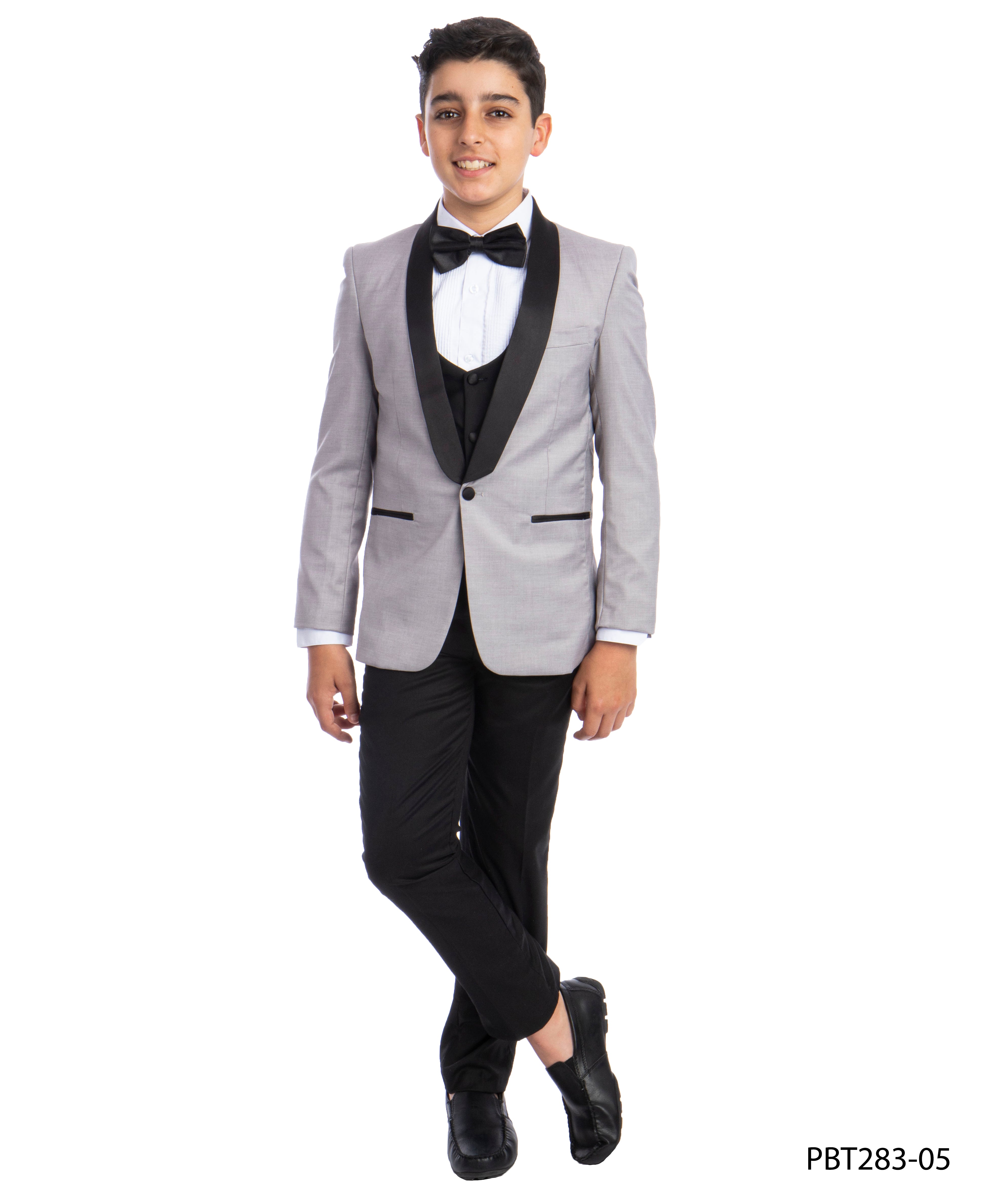 Perry Ellis Boys Tuxedo  Light Grey  Shawl Collar Tuxedos For Boys