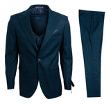 Stacy Adams Glen-Check Hybrid Fit Suit, Deep Ocean Blue - Julinie
