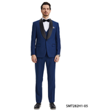 Stacy Adams Hybrid-Fit Vested Tuxedo, Solid Blue